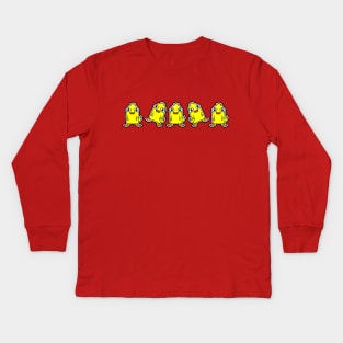 Ducky Momo Dance Kids Long Sleeve T-Shirt